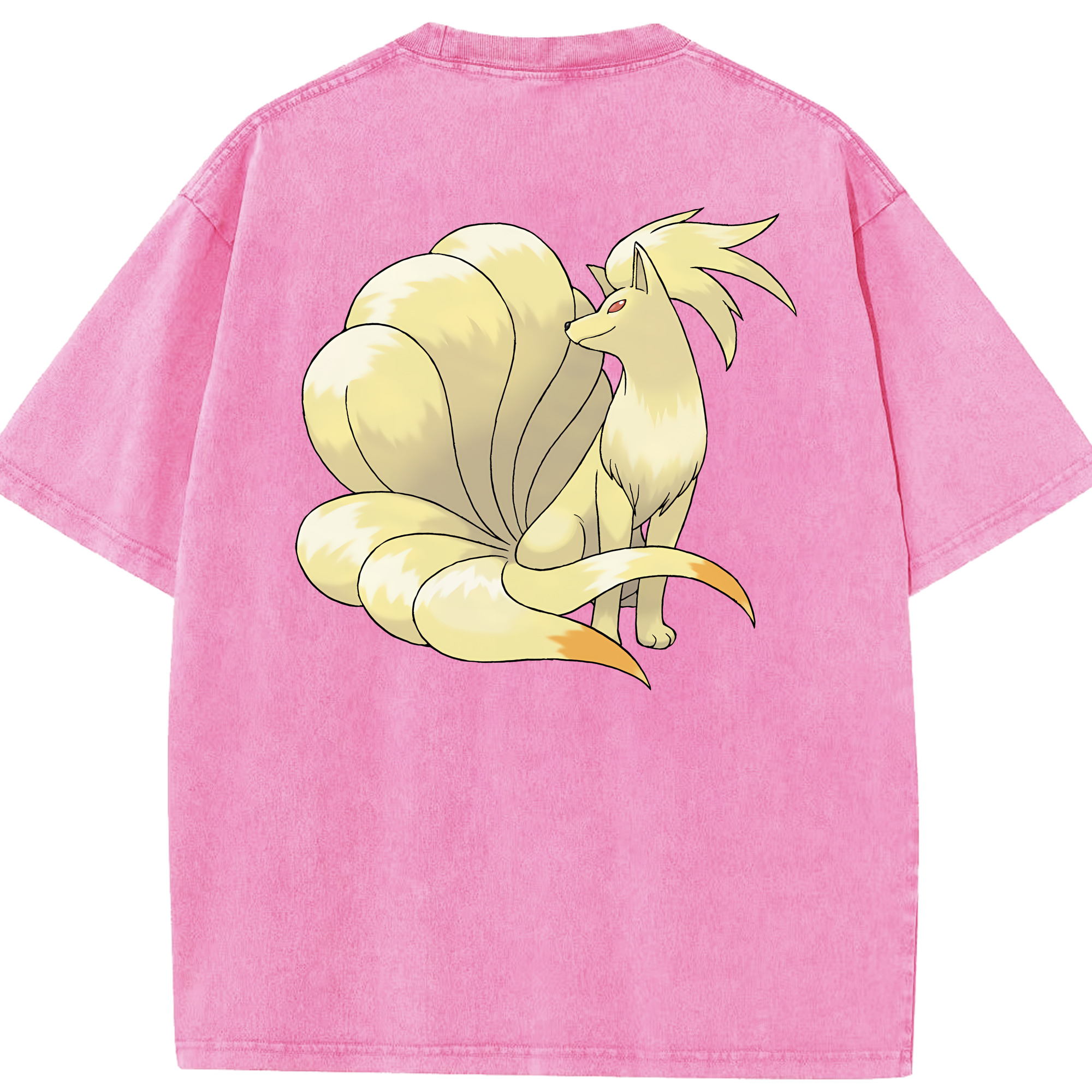 （画像用） ポケットモンスター Pokémon 綿100% ヴィンテージ風 半袖Tシャツ（背面プリント）